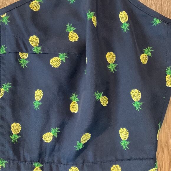 J.Crew Pineapple Printed Seaside Cami Dress Size 6 - Picture 2 of 6